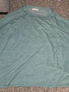 Zenana Outfitters seafoam green mottled knit top